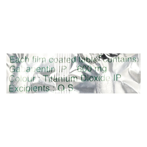 Gabapin 600mg Tablet 10'S