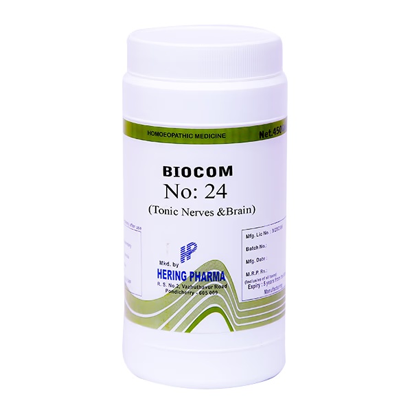 Hering Pharma Biocom No.24 Tablet (Tonic - Nerves & Brain) 450 gm