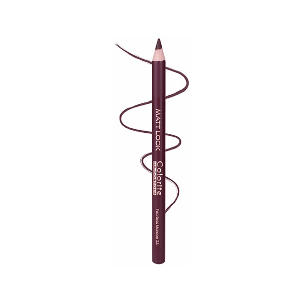 Matt Look Colorite Lip Contour, Lighweight Application, Bold Maroon-23 0.9 gm