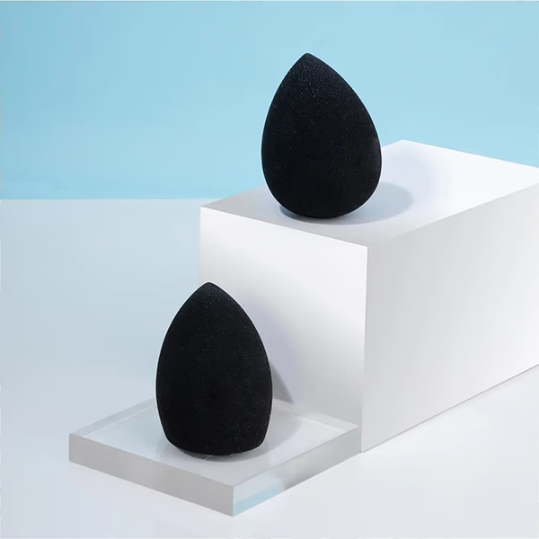 Pac 3D Sponge Set Limited Edition Holographic (Water Drop, Olive Cut) (Glitter Black) 2's