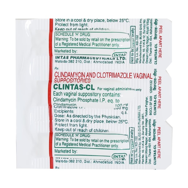 Clintas CL Suppository 3'S
