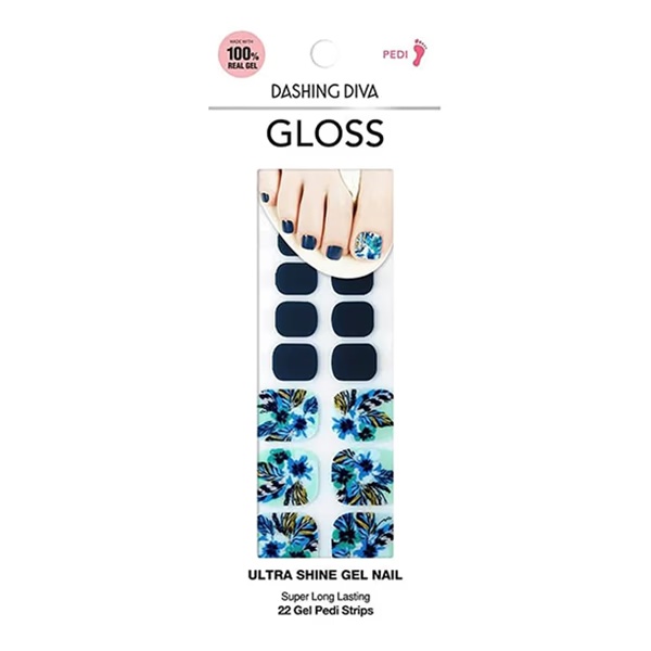 Dashing Diva Gloss Nail - Blue Bandana 1's