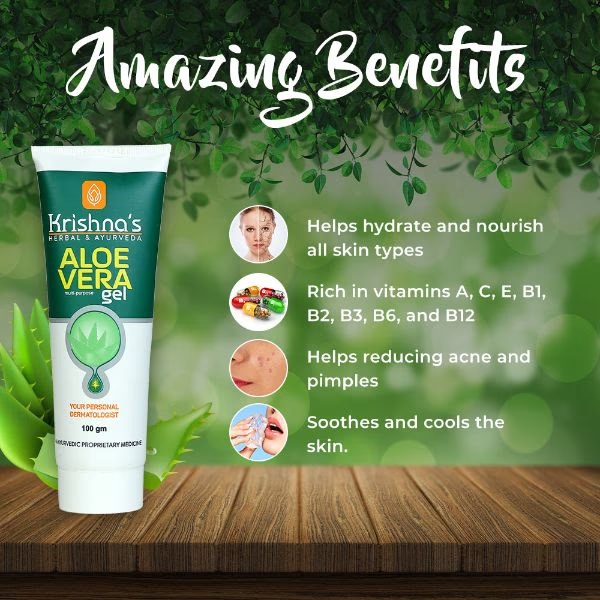 Krishna's Herbal & Ayurveda Aloe Vera Gel 100 gm