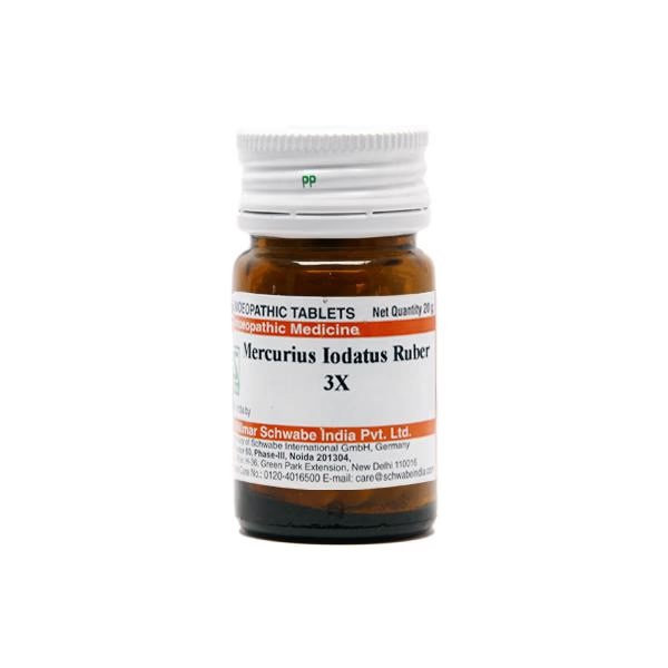 Dr.Willmar Schwabe Mercurius Iodatus Rubrum 3X Tablet 20 gm