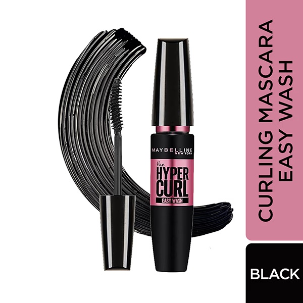 Maybelline New York The Hypercurl EASYWASH Washable, Very Black 9.2 ml