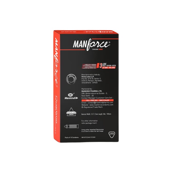 Manforce Overtime Condoms - Orange 10's