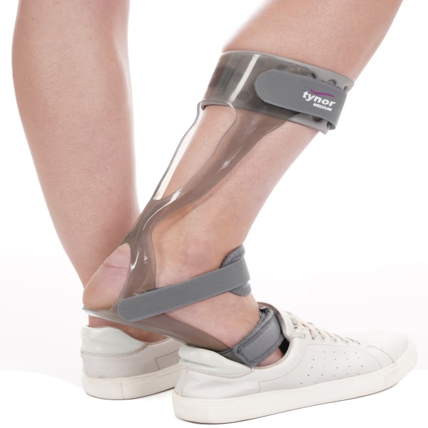 Tynor Foot Drop Splint With Liner - Grey (Right) (XL) 1's