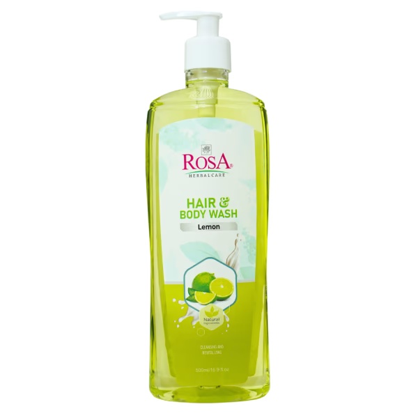 Rosa Hair & Body Wash - Lemon 500 ml