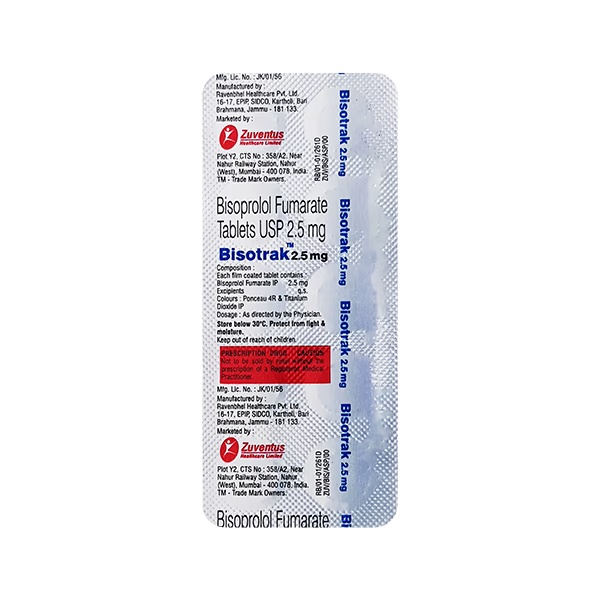 BISOTRAK 2.5mg Tablet 10's