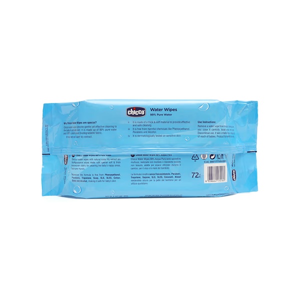 Chicco Water Wipes - 99% Pure Water 72 pcs 1's