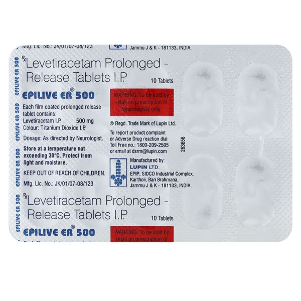 EPILIVE ER 500 Tablet 10's