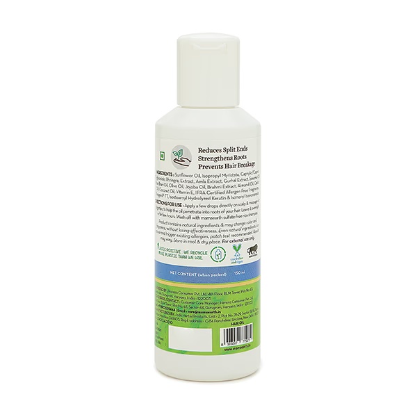 Mamaearth Rice Hair Oil For Damage repair With rice Bran & Coconut oil 150ml