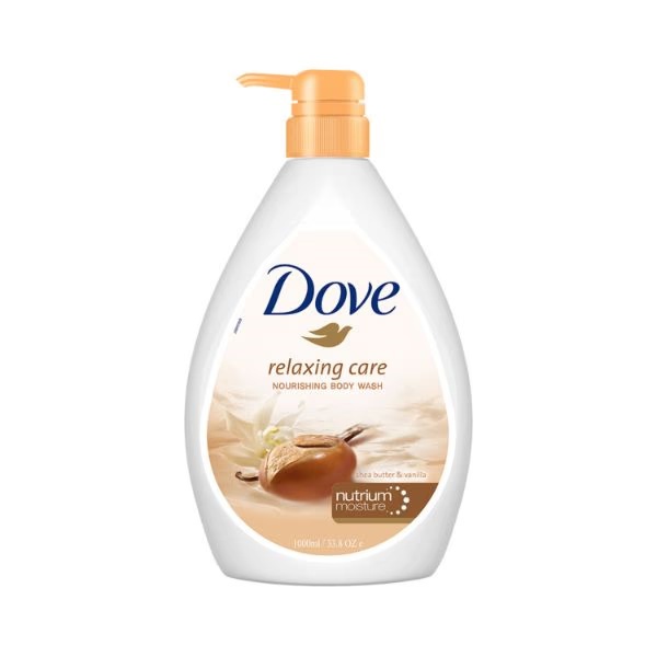 Dove Relaxing Care Shea Butter Nourishing Body Wash with Vanilla for Nutrium Moisture 1000ml