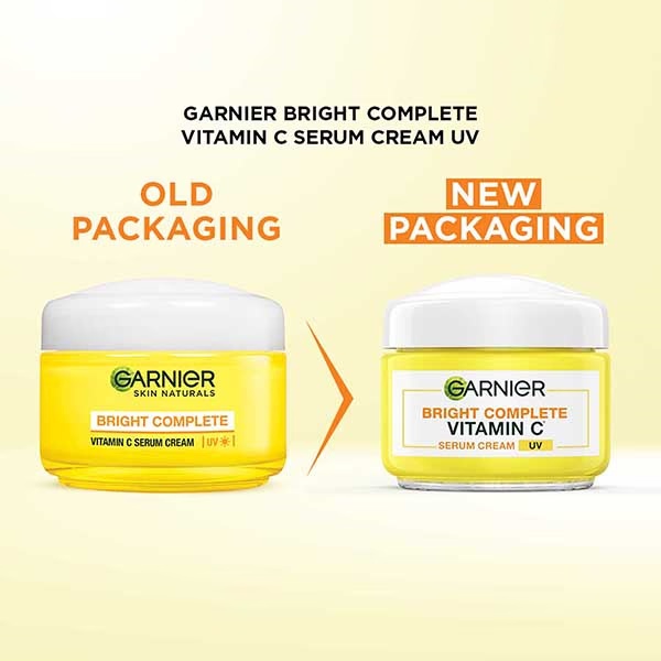 Garnier Bright Complete 3X Vitamin C+Lemon Serum Cream UV 45gm