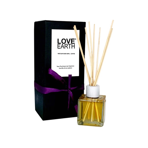 Love Earth Premium Reed Diffuser Coffee Toxin Free Lasting Fragrance 30 ml