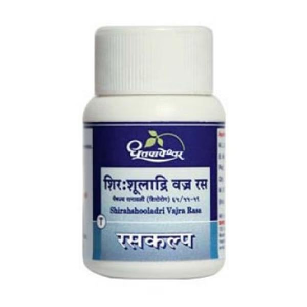 Dhootapapeshwar Shirshooladri Vajra Rasa Tablet 60's