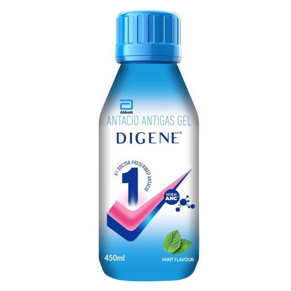 Digene Acidity & Gas Relief Gel - Mint Flavour 450 ml