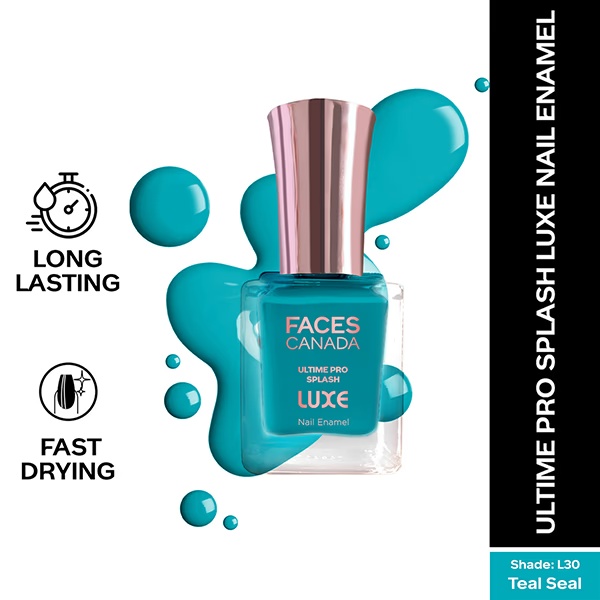 Faces Canada Ultime Pro Splash Luxe Nail Enamel - Teal Seal (L30) 12 ml