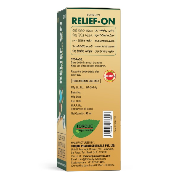 Torque Relief-On Pain Relief Oil (Pack of 3 X 50 ml) 1's
