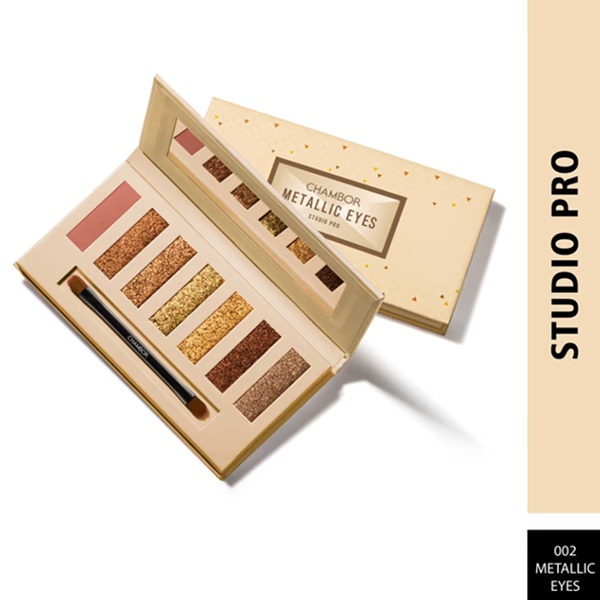 Chambor Studio Pro Metallic Eyes - Eye Shadow Palette Make Up 8.4 gm