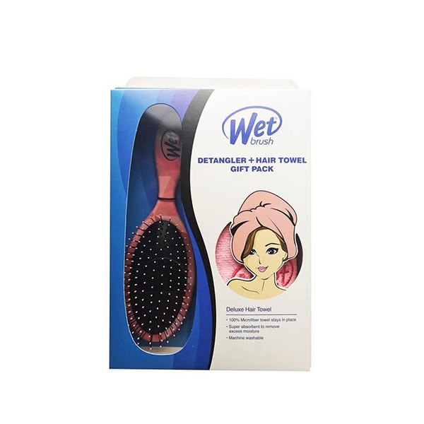 Wet Brush Detangler & Hair Towel Gift Pack 227 gm