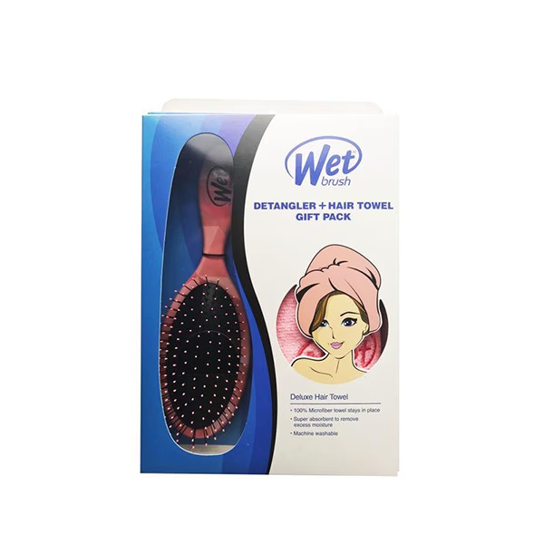 Wet Brush Detangler & Hair Towel Gift Pack 227 gm