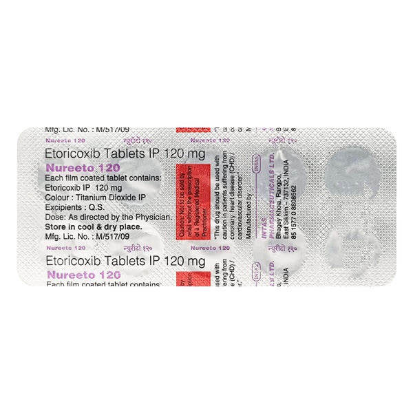 Nureeto 120mg Tablet 10'S