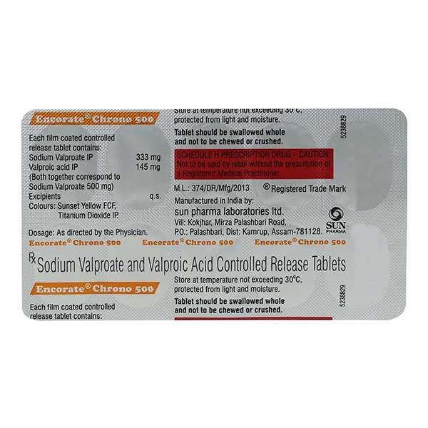 Encorate Chrono 500mg Tablet 10'S