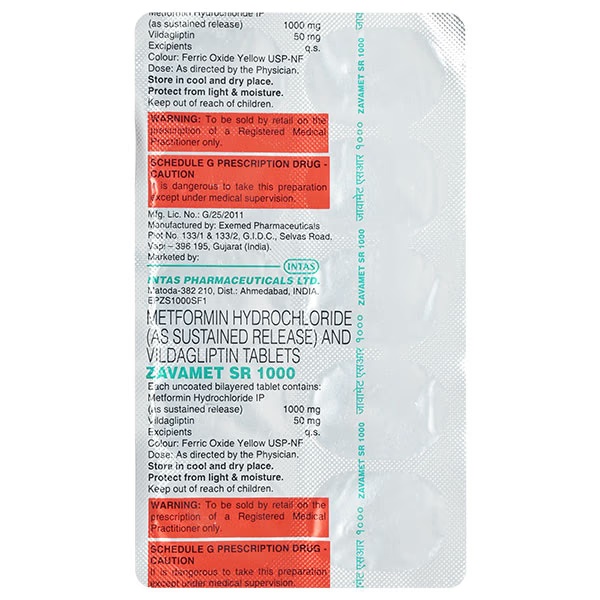 ZAVAMET SR 1000 Tablet 10's