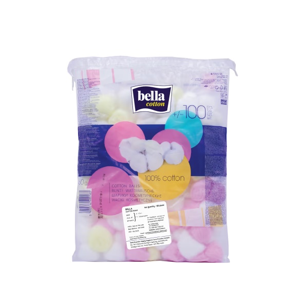Bella Cotton Cosmetic Balls 100's