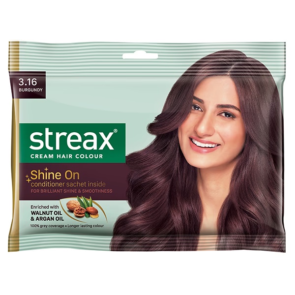 Streax Hair Colour - Burgandy (25gm+20ml) 1's