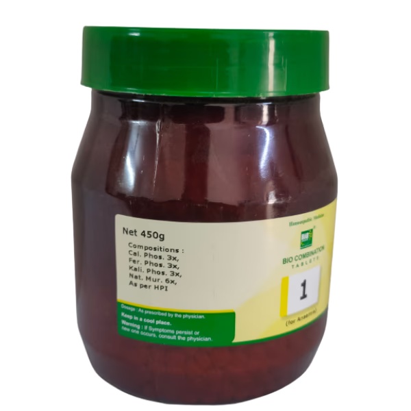 Bio-India's Bio-combination 1 Tablet 450 gm