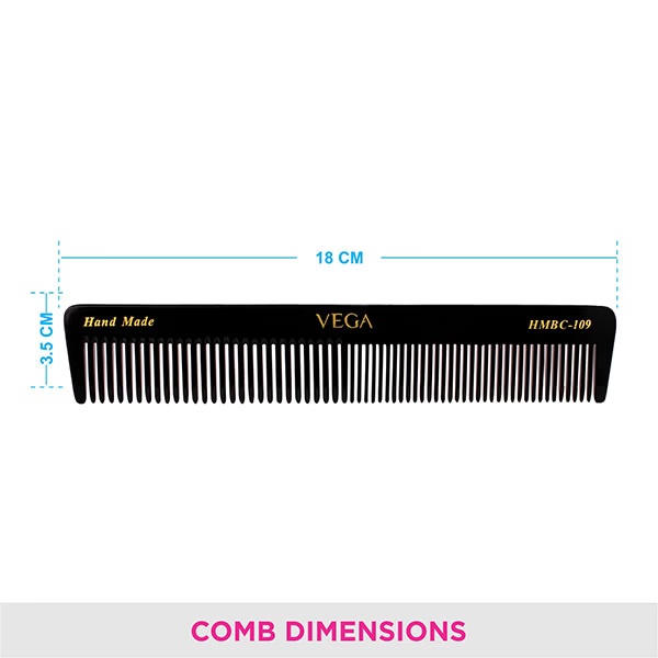 Vega Handcrafted Black Comb (HMBC - 109) 1's