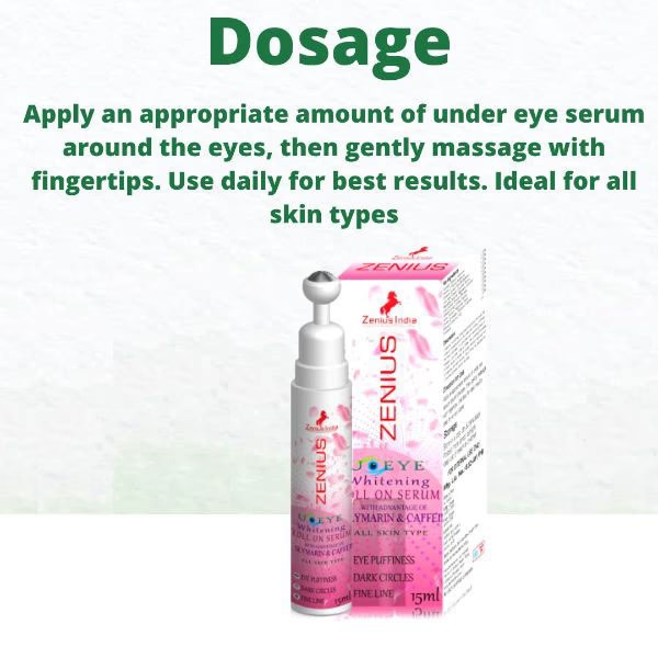 Zenius U Eye Whitening Roll On Serum 15 ml