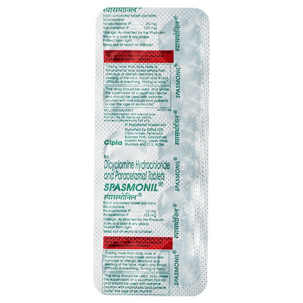 Spasmonil Tablet 10'S