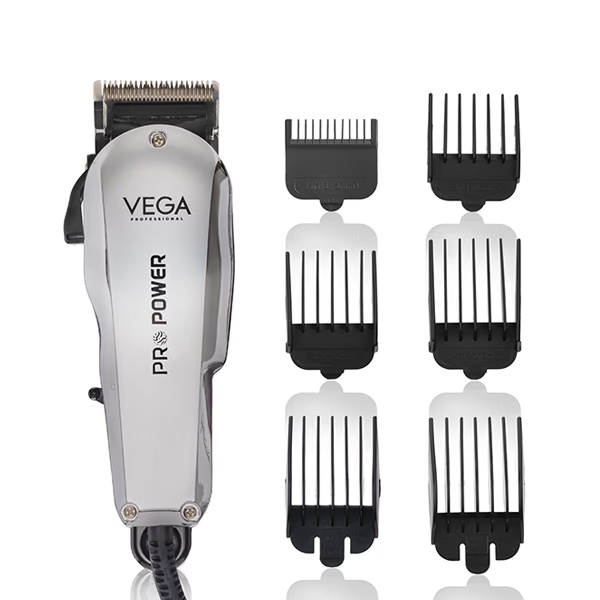 VEGA Professional Pro Power Hair Clipper for Salon and Home Use with Attachment Guide Combs VPMHC-02 1's