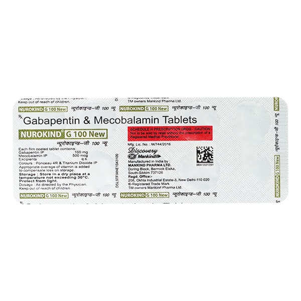 NUROKIND G NEW 100mg Tablet 10's