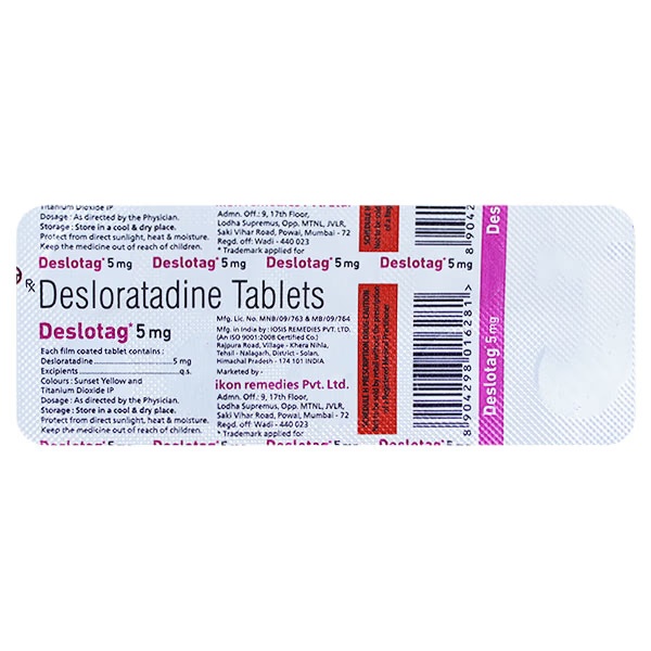 DESLOTAG 5mg Tablet 10's