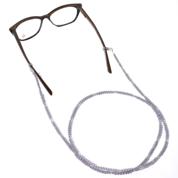 Modisch Grey Silver Stones Sunglasses Chain (JC-1401-Grey) 1's