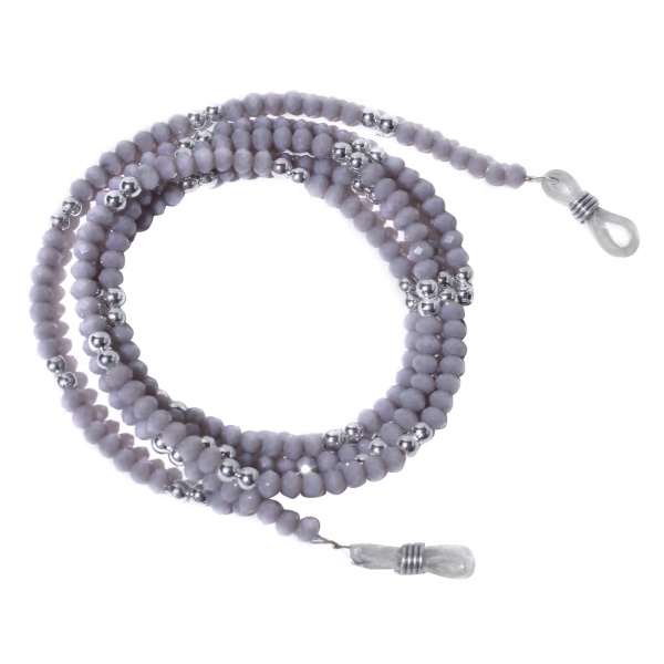 Modisch Grey Silver Stones Sunglasses Chain (JC-1401-Grey) 1's