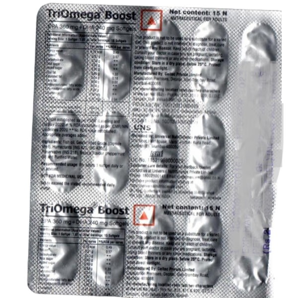 Triomega Boost Softgel 15's
