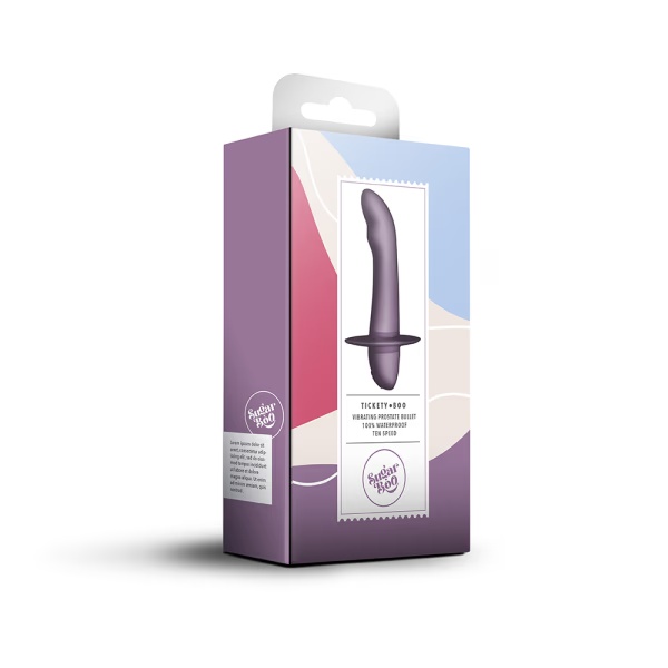Gizmoswala SugarBoo Vibrating Prostate Bullet Massager - Tickety Boo (Purple)