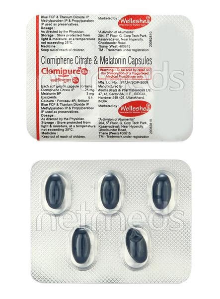 Clomipure 25mg Capsule 5'S