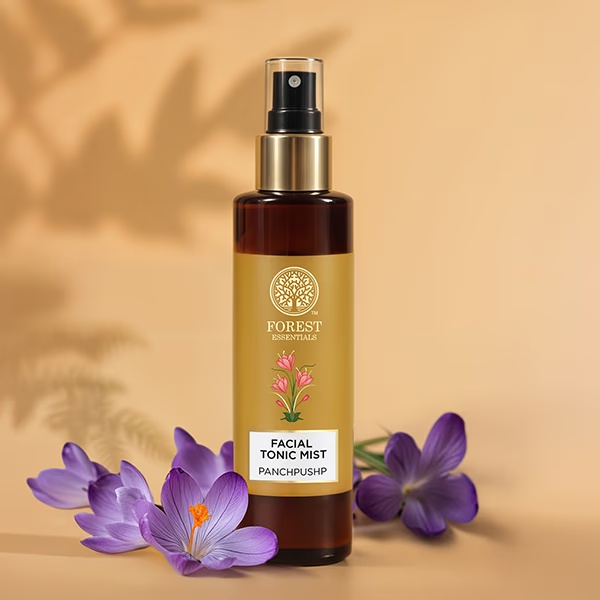 Forest Essentials Facial Tonic Mist Panchpushpfresh & Fragrant Unisex Toner Spray for Face 50 ml