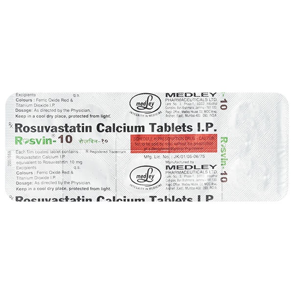 Rosvin 10mg Tablet 10'S