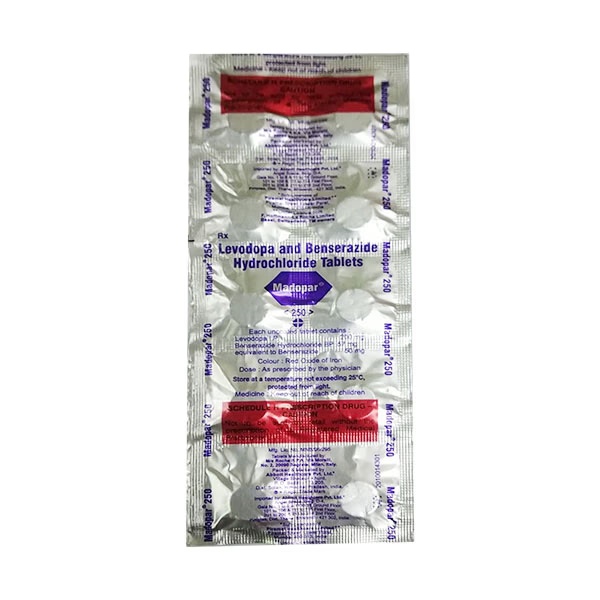 Madopar 250mg Tablet 10'S