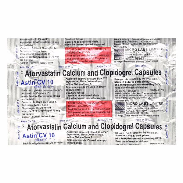 Astin CV 10mg Capsule 10'S