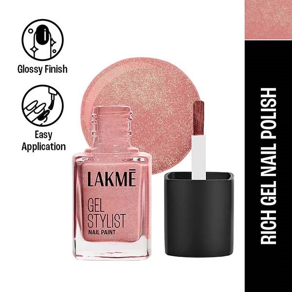 Lakme Absolute Gel Stylist Nail Color Gold Dust 12 ml