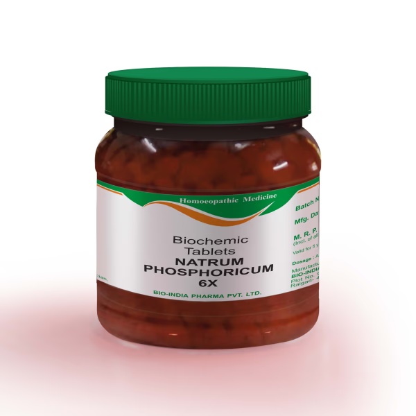Bio-India's Biochemic Tablet - Natrum Phosphoricum 6X 450 gm