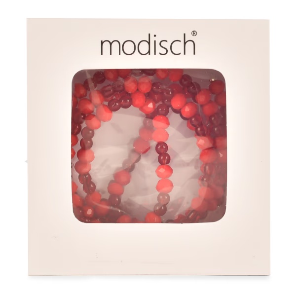 Modisch Maroon Crystal With Maroon Beads Sunglasses Chain (JC-1407) 1's
